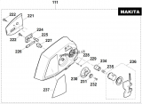 Kryt brzdy 142783-7 pre Makita