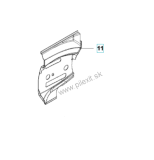 Vodiaci plech 575616301 pre Husqvarna 572 XP