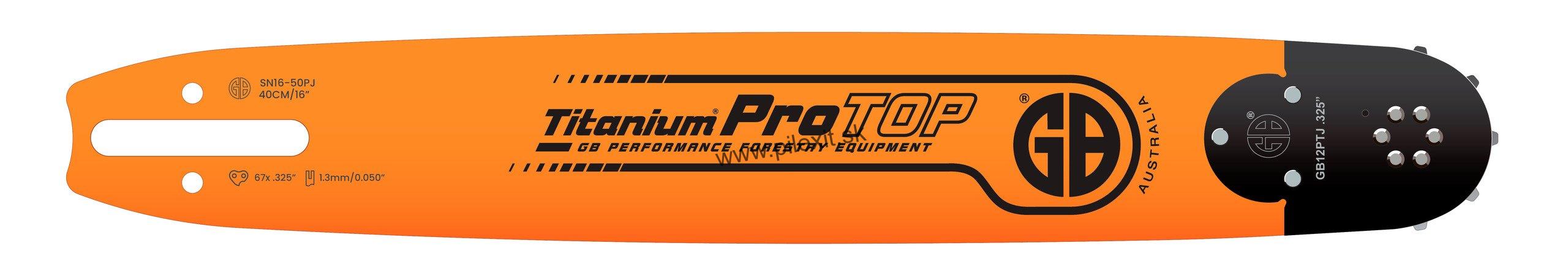 .325", 1,5 mm, 45 cm vodiaca lišta GB Titanium ProTOP