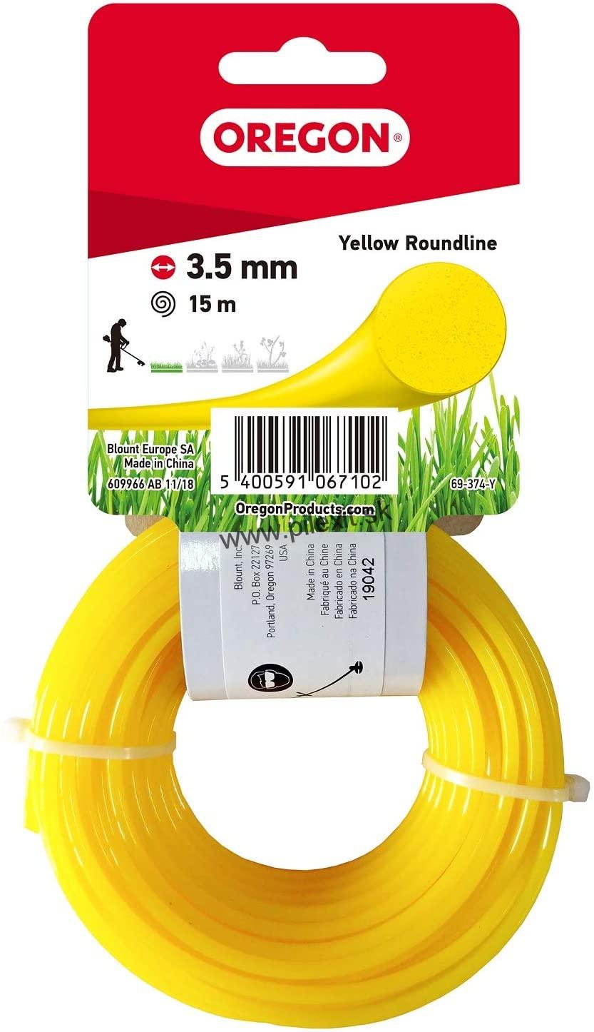 Lanko vyžínacie žlté kruhové, 3.5mm, 15m 