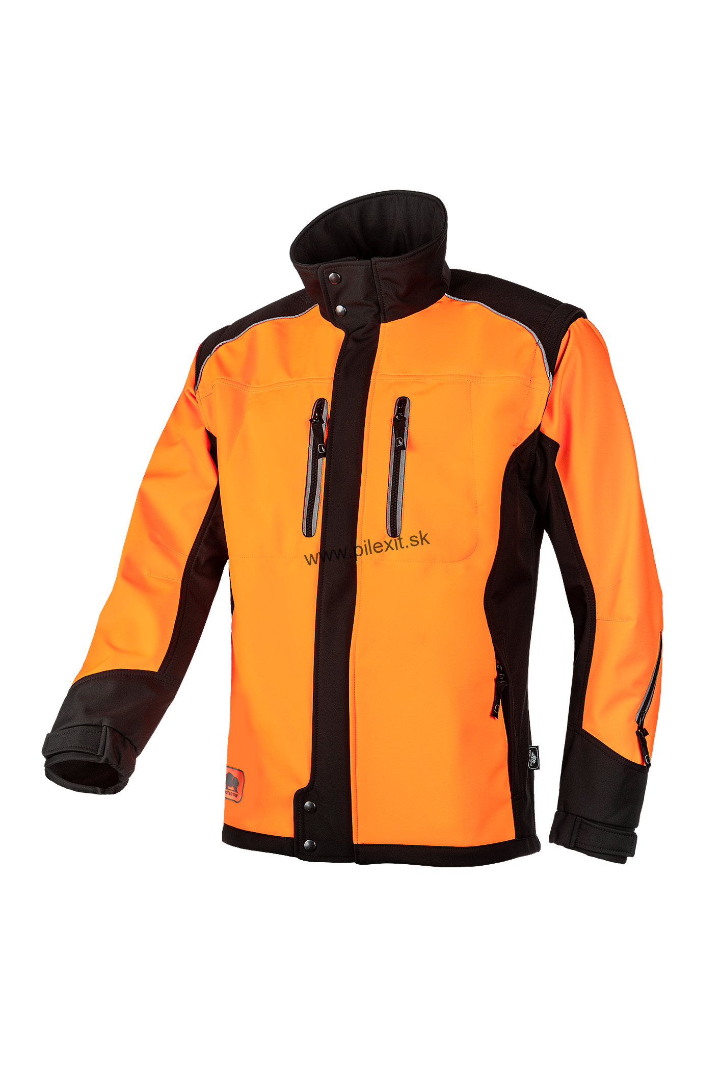 Softshellová bunda Fuyu Orange/Black