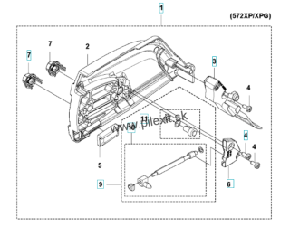 Kryt spojky 575235907 pre Husqvarna 572 XP